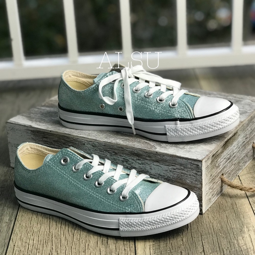Converse Adult Vulc Ctas OX Glitter Light Blue W - Picture 2 of 7
